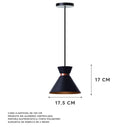 Luminária Pendente Interno Dubai em Alumínio