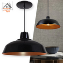 Luminária Pendente Retro em Alumínio - Industrial Rústico