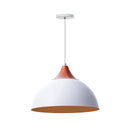 Luminária Pendente Meia Lua com Chapéu em Alumínio