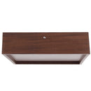 Luminária Plafon Madeira Quadrada