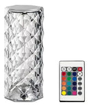 Abajur de Mesa Cristal LED 16 Cores com Projetor