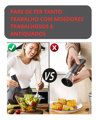 Moedor Elétrico de Condimentos Automático