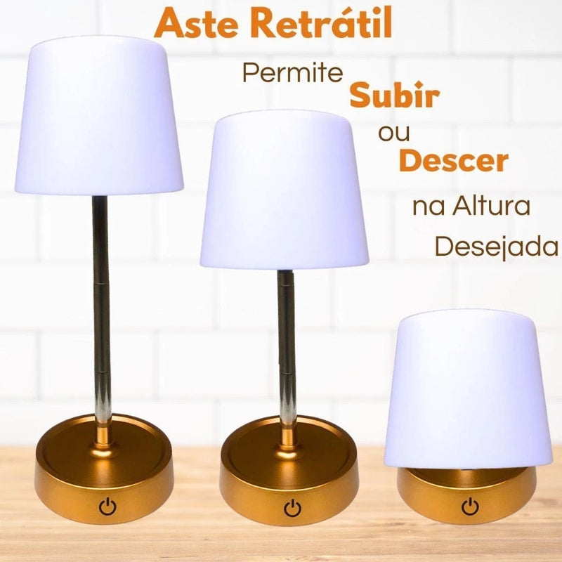 Abajur Telescópico LED Recarregável