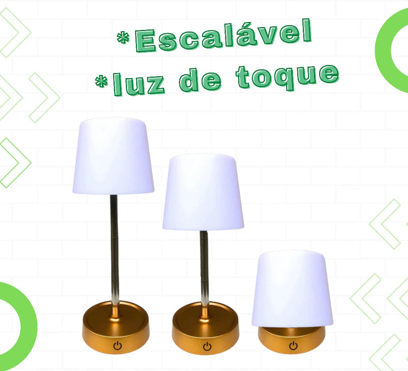 Abajur Telescópico LED Recarregável
