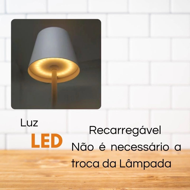 Abajur Telescópico LED Recarregável