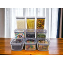 Potes Herméticos Empilháveis de Acrílico | 9 Unidades