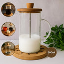 Prensa Francesa com Tampa de Bambu Sofisticada