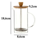 Prensa Francesa com Tampa de Bambu Sofisticada