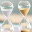 Ampulheta de Vidro Decorativa