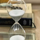 Ampulheta de Vidro Decorativa