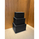 Kit Baús Organizadores Multiuso em Fibra Sintética