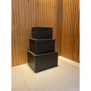 Kit Baús Organizadores Multiuso em Fibra Sintética