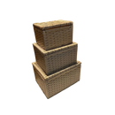 Kit Baús Organizadores Multiuso em Fibra Sintética