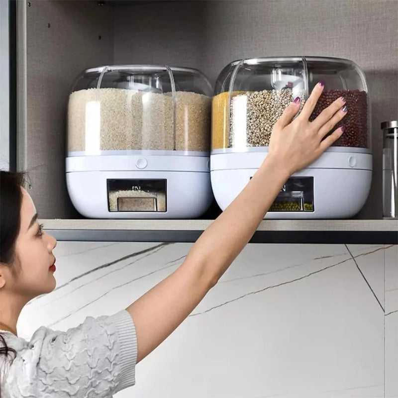 Dispenser Giratório 6 em 1 | Organização com Estilo