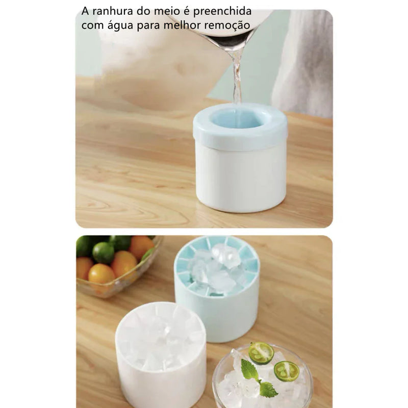 Molde de Silicone para Cubos de Gelo