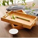 Bandeja Retangular de Bambu com Arco ou Alça Reta