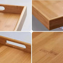 Bandeja Retangular de Bambu com Arco ou Alça Reta