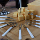 Kit Petisqueira Redonda para Frios e Garfinhos para Petiscos