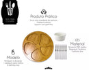 Kit Petisqueira Redonda para Frios e Garfinhos para Petiscos