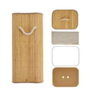 Cesto de Roupa Suja Bambu Dobrável