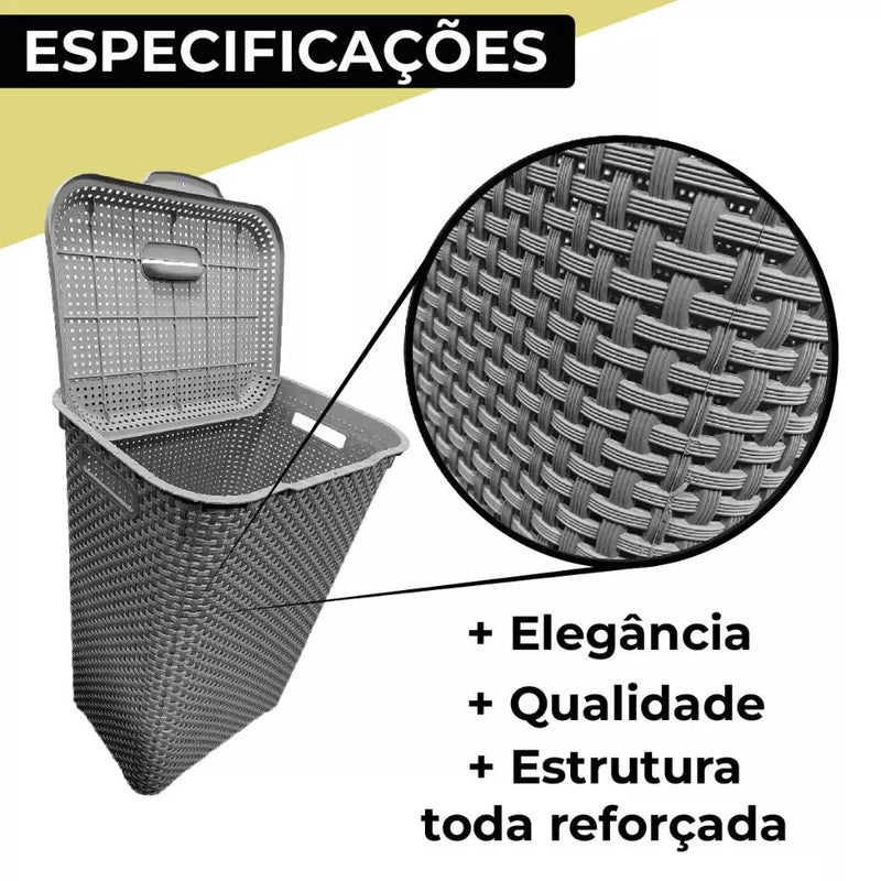 Cesto de Roupa Suja 72 Litros