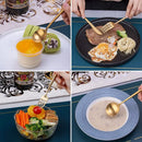 Conjunto de Talheres Dourado de Aço Inox – 24 Peças