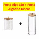 Porta Algodão e Cotonete Elegante