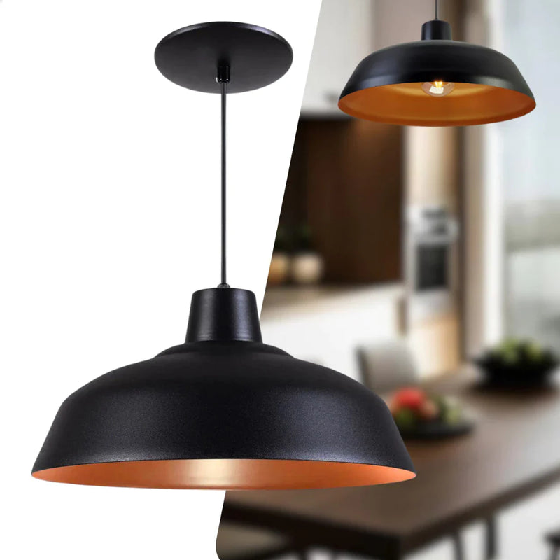 Luminária Pendente Retro em Alumínio