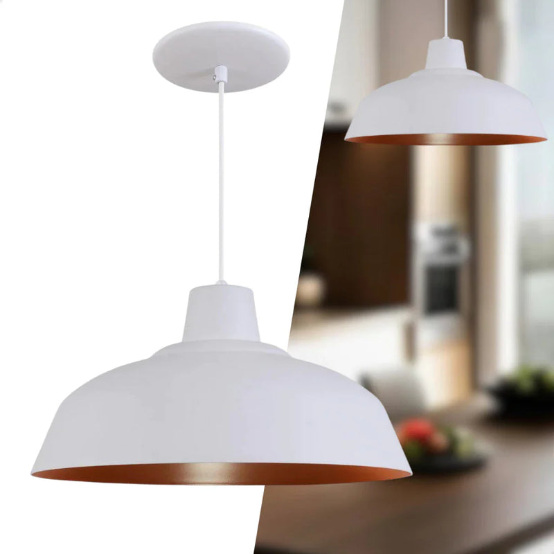 Luminária Pendente Retro em Alumínio