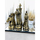 Kit Escultura Decorativa 6 Peças de Xadrez