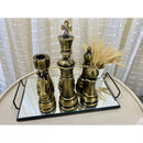 Kit Escultura Decorativa 6 Peças de Xadrez