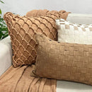 Kit Almofadas Cordão Caramelo Macramê Artesanal