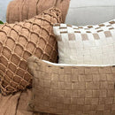 Kit Almofadas Cordão Caramelo Macramê Artesanal