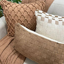 Kit Almofadas Cordão Caramelo Macramê Artesanal