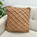 Kit Almofadas Cordão Caramelo Macramê Artesanal