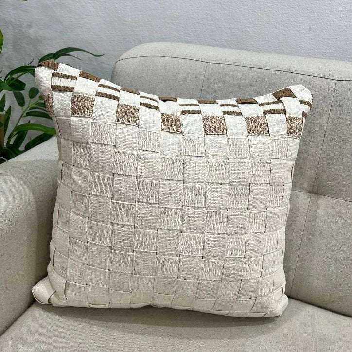Kit Almofadas Cordão Caramelo Macramê Artesanal