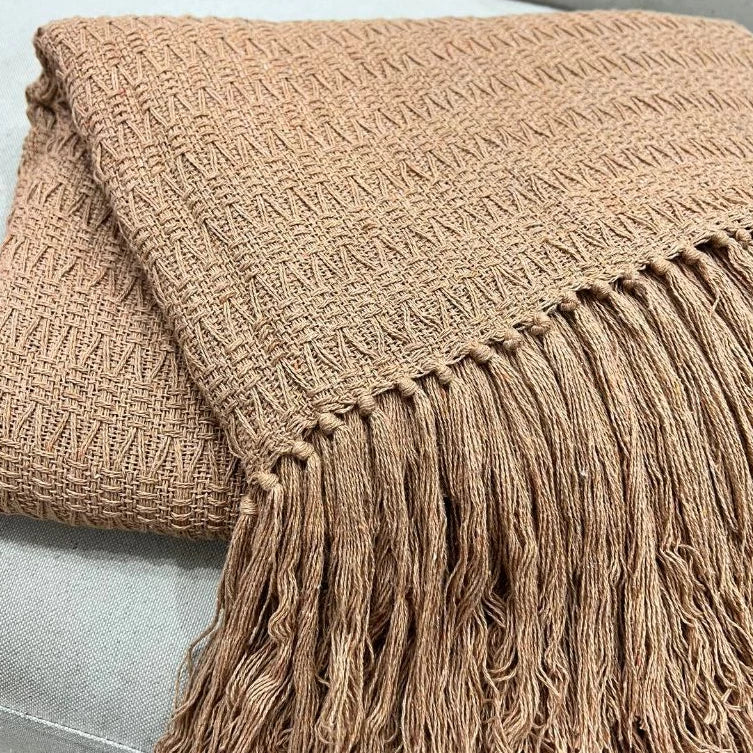 Kit Almofadas Cordão Caramelo Macramê Artesanal