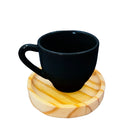 Kit Elegante com Bandeja e Xícaras de Porcelana