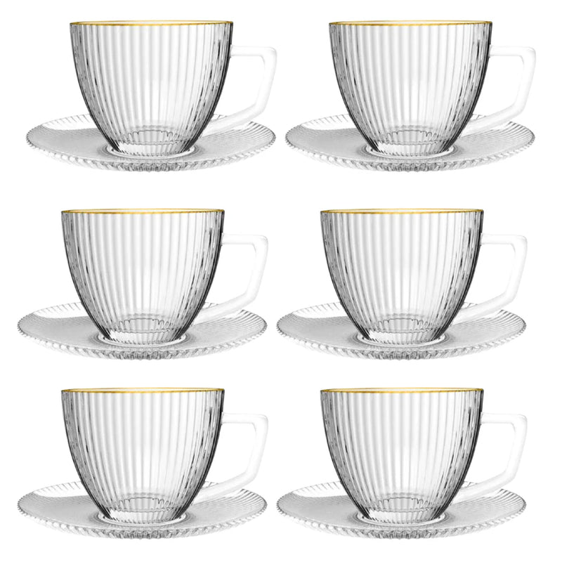 Jogo de 6 Xícaras de Café Elegance