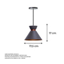 Luminária Pendente Interno Dubai em Alumínio