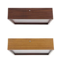 Luminária Plafon Madeira Quadrada