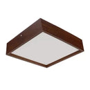Luminária Plafon Madeira Quadrada