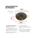 Frigideira De Pedra Sabão 20 Cm De Diâmetro