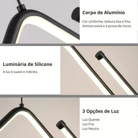 Pendente Minimalista LED Veneto