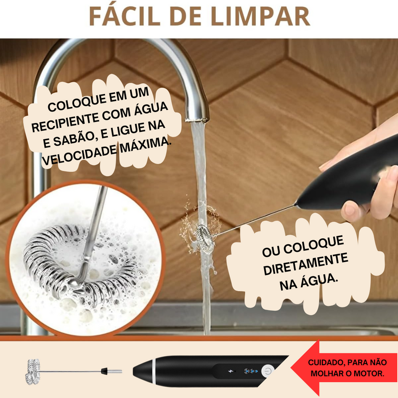 Batedor Misturador Mixer Elétrico 2 em 1