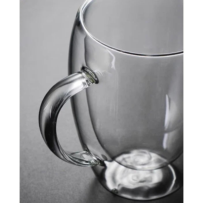 Caneca Parede Dupla Vidro Café e Chá