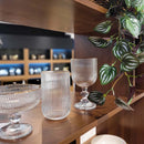 Jogo de 6 Copos de Vidro  com Borda Dourada