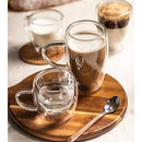 Caneca Parede Dupla Vidro Café e Chá