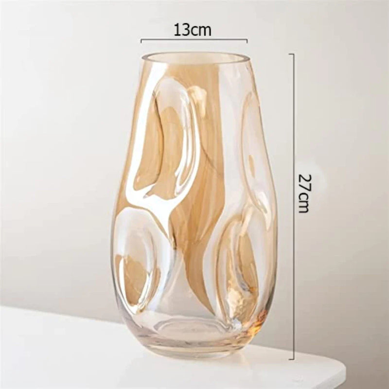 Vaso de Vidro Grosso Forma Irregular