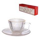 Jogo de 6 Xícaras de Café com Pires 90ML